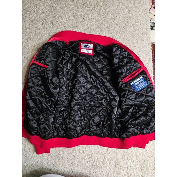 Chicago Bulls Satin Starter Jacket 90's Vintage size XXL - Picture 3 of 8